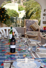 alfresco dining at Casa Paloma Blanca