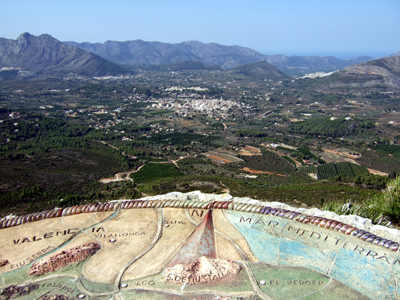 View of mountains